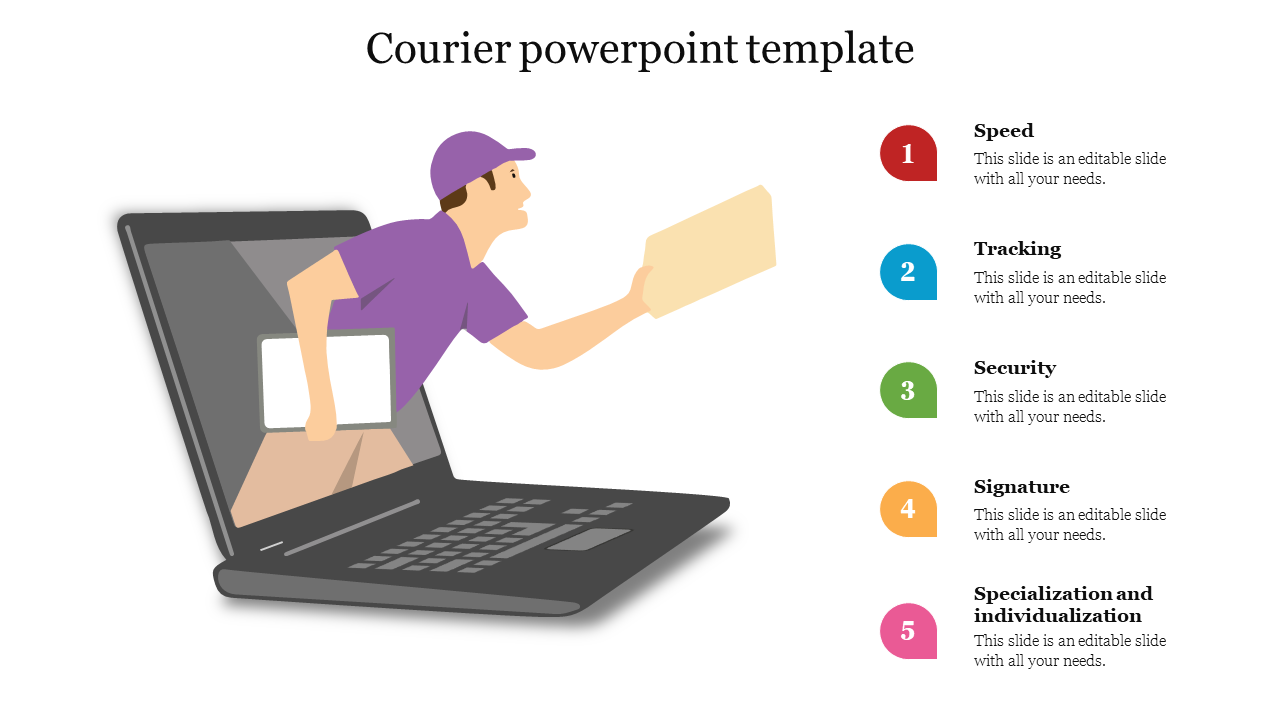 Courier powerpoint template